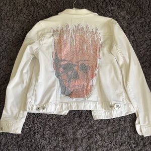 Vince Camuto white jean jacket